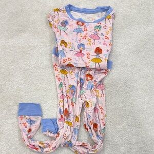 Little Sleepies Prima Ballerina Two Piece Pajama Set 3T